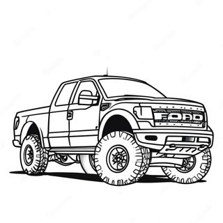 Ford Raptor Truck Coloring Page 22892-18079