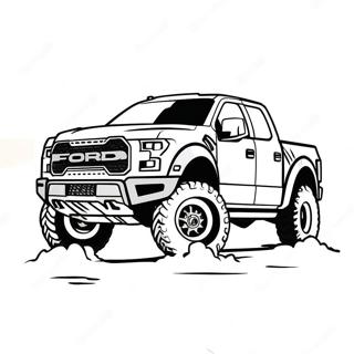 Ford Raptor Truck Coloring Page 22892-18080