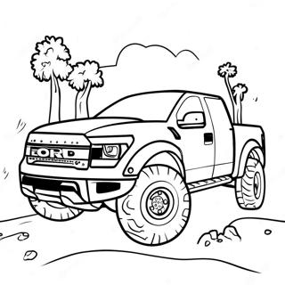 Off Road Ford Raptor Coloring Page 22893-18081