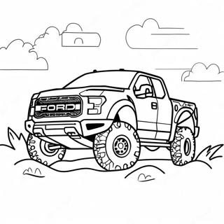 Off Road Ford Raptor Coloring Page 22893-18083