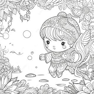 Intricate Kerby Rosanes Fantasy Scene Coloring Page 22913-18098