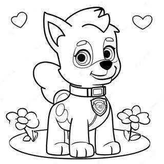 Paw Patrol Valentine S Day Coloring Page 22942-18120