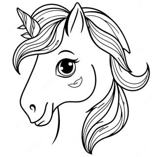 Horse Head Coloring Pages