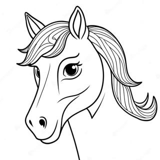 Horse Head Coloring Pages