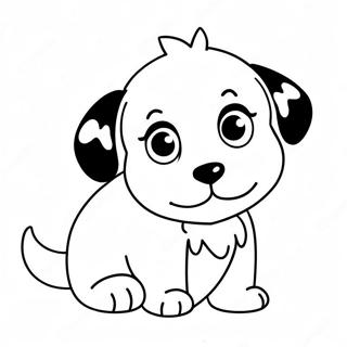 Realistic Puppy Coloring Pages