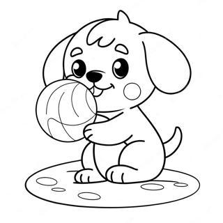 Realistic Puppy Coloring Pages