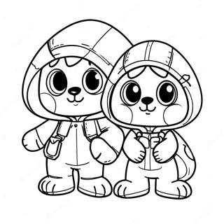 Adventurous Pomni And Jax Coloring Page 23033-18196