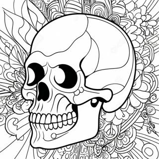 Simple Blank Skull Diagram Coloring Page 23043-18200