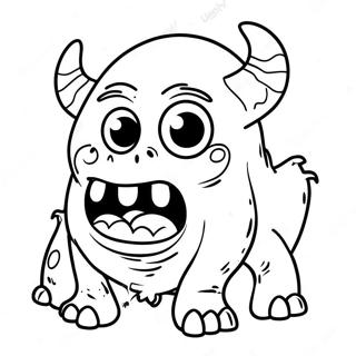 Ugly Monster Coloring Page 23082-18230