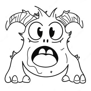 Ugly Monster Coloring Page 23082-18231