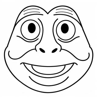 Funny Ugly Face Coloring Page 23083-18220