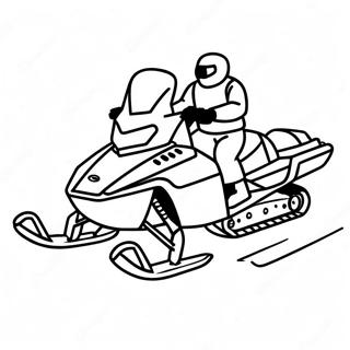 Snowmobile Coloring Pages