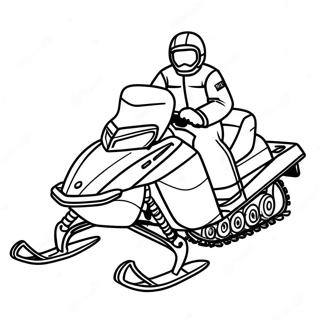 Snowmobile Coloring Page 23092-18227