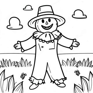 Scarecrow Coloring Pages