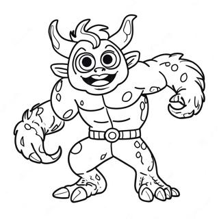 Super Monster Coloring Page 23122-18263