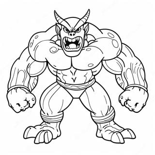 Fearsome Super Monster Coloring Page 23123-18265