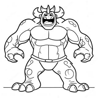 Fearsome Super Monster Coloring Page 23123-18266