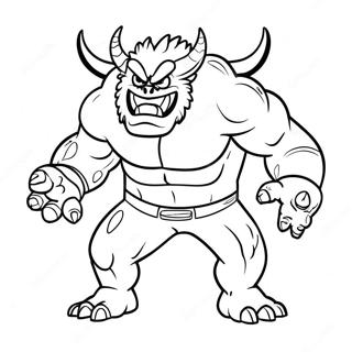 Fearsome Super Monster Coloring Page 23123-18267