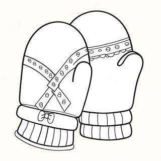 Mittens Sheet Coloring Pages