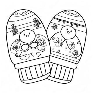 Cute Mittens Coloring Page 23132-18274