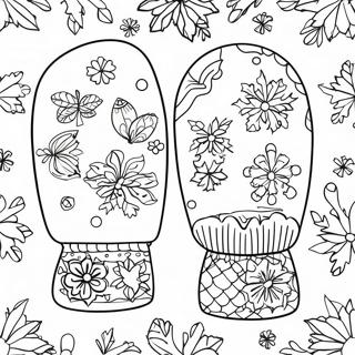 Colorful Winter Mittens Coloring Page 23133-18269