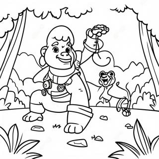 Jumanji Coloring Pages