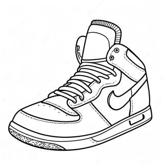 Cool Sneaker Design Coloring Page 231-187