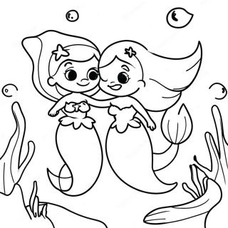 Ariel Sisters Underwater Adventure Coloring Page 23202-18311