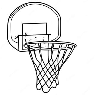 Basketball Hoop Coloring Pages