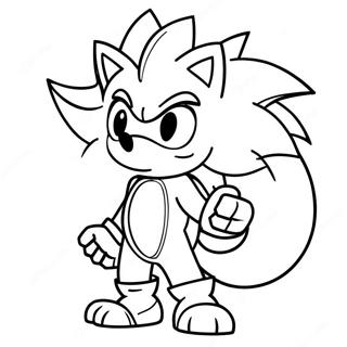 Silver The Hedgehog Coloring Pages