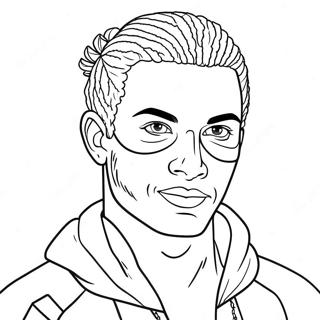 Aj Brown Coloring Page 23372-18469