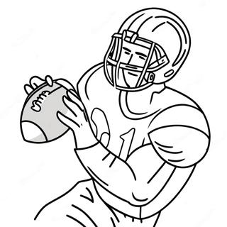 Aj Brown Catching A Football Coloring Page 23373-18486