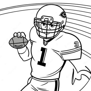 Aj Brown Catching A Football Coloring Page 23373-18487