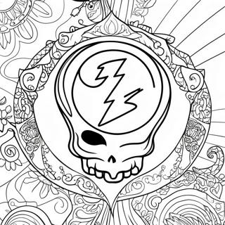 Grateful Dead Logo Coloring Page 23402-18491