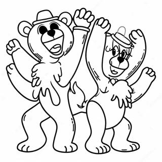 Grateful Dead Dancing Bears Coloring Page 23403-18477