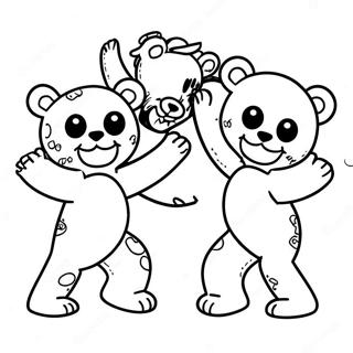 Grateful Dead Dancing Bears Coloring Page 23403-18480