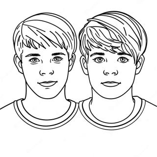 Sam And Colby Coloring Pages