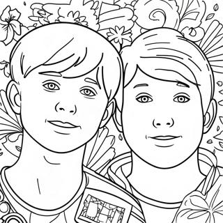 Sam And Colby Coloring Page 23432-18507