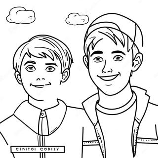 Sam And Colby Coloring Pages