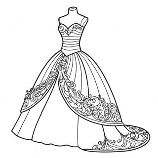 Barbie Dress Coloring Pages