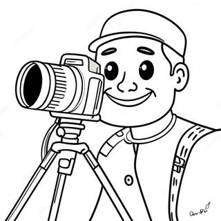 Camera Man Skibidi Coloring Pages