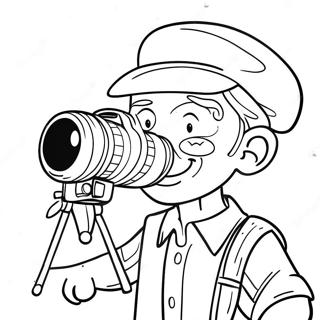 Camera Man Skibidi Coloring Pages