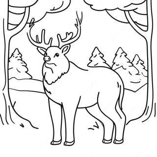 Winter Animal Coloring Pages