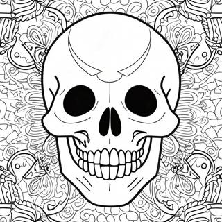 Scary Skull Coloring Pages