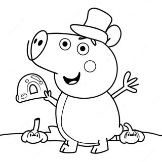 Peppa Pig Halloween Coloring Page 23532-18585