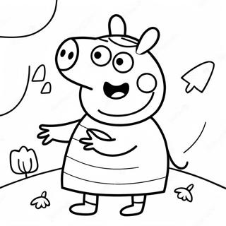 Peppa Pig In Spooky Costume Coloring Page 23533-18603