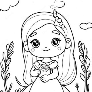 Little Charmers Lavender Coloring Page 23542-58751