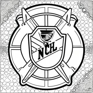 Nhl Logo Coloring Page 23572-18619