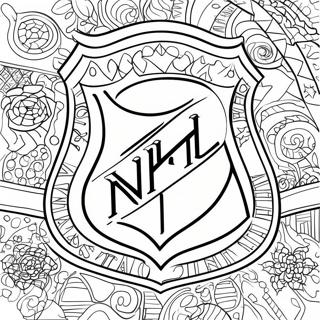 Nhl Logo Coloring Page 23572-18620