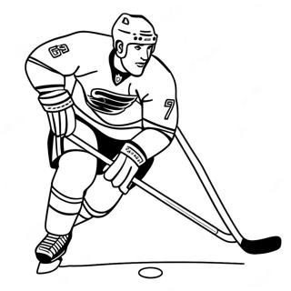 Nhl Ice Hockey Player In Action Coloring Page 23573-18607